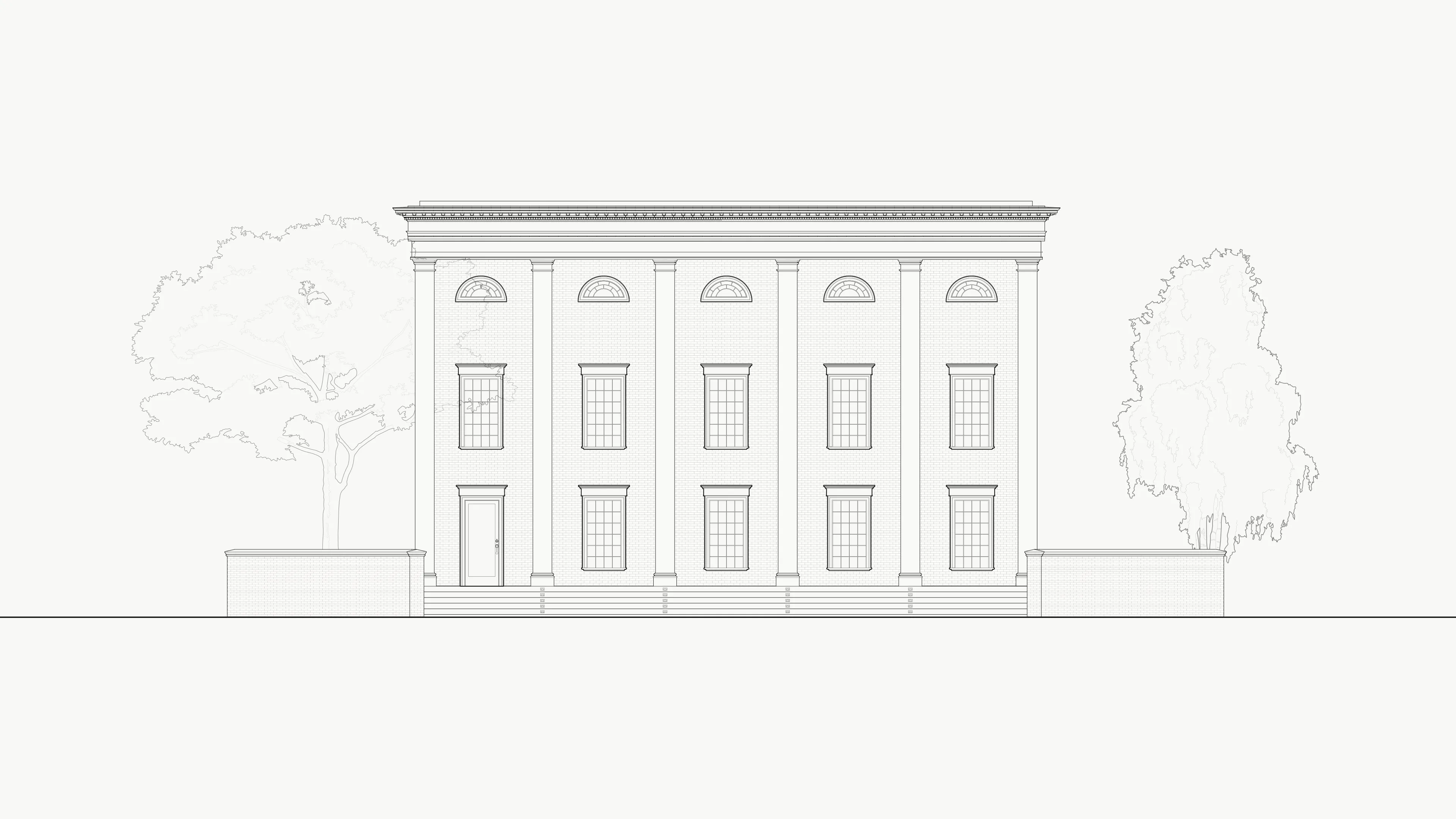 Crystal Pavilion Front Elevation