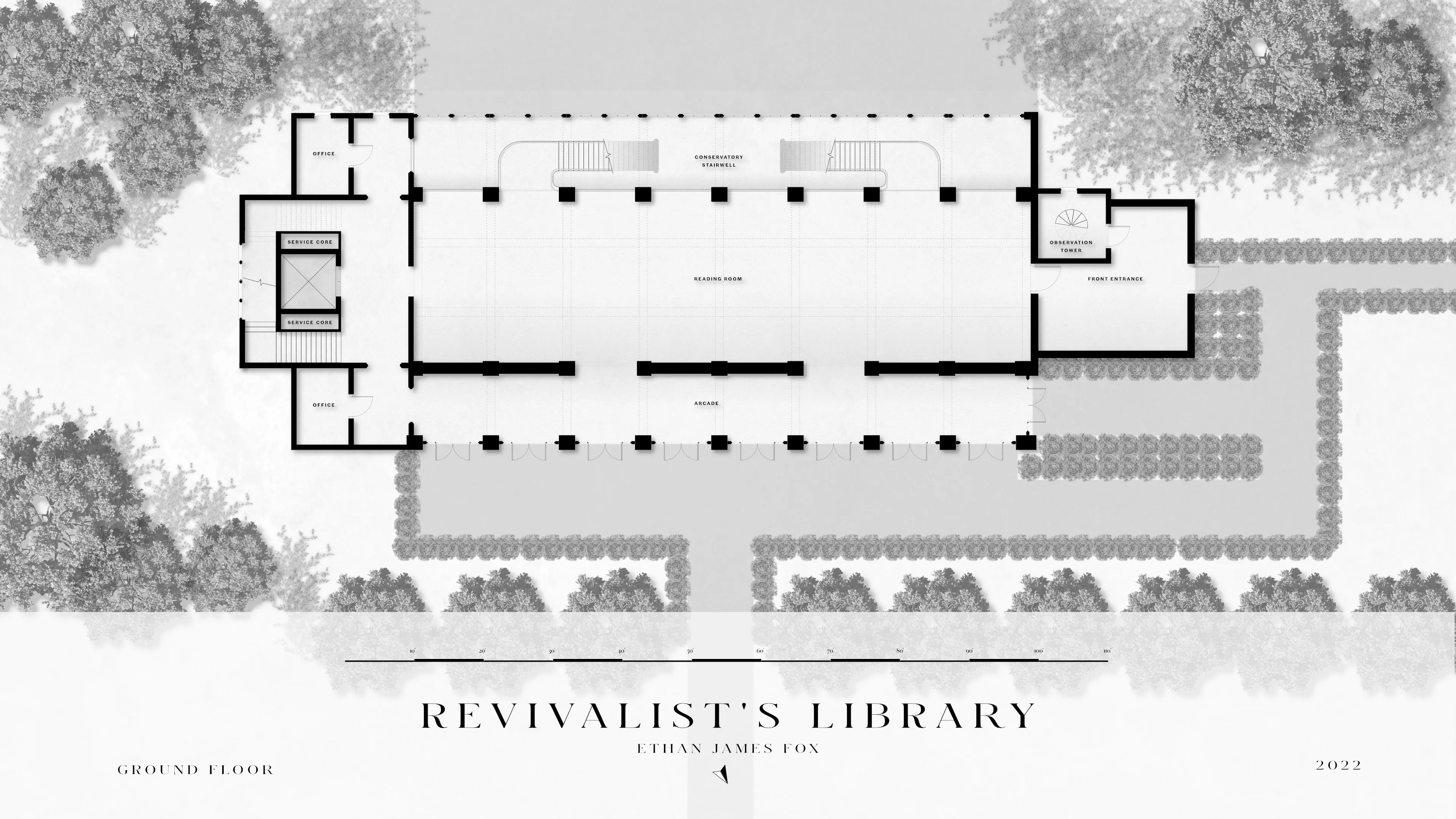 Revivalist Library Ground Floor Plan