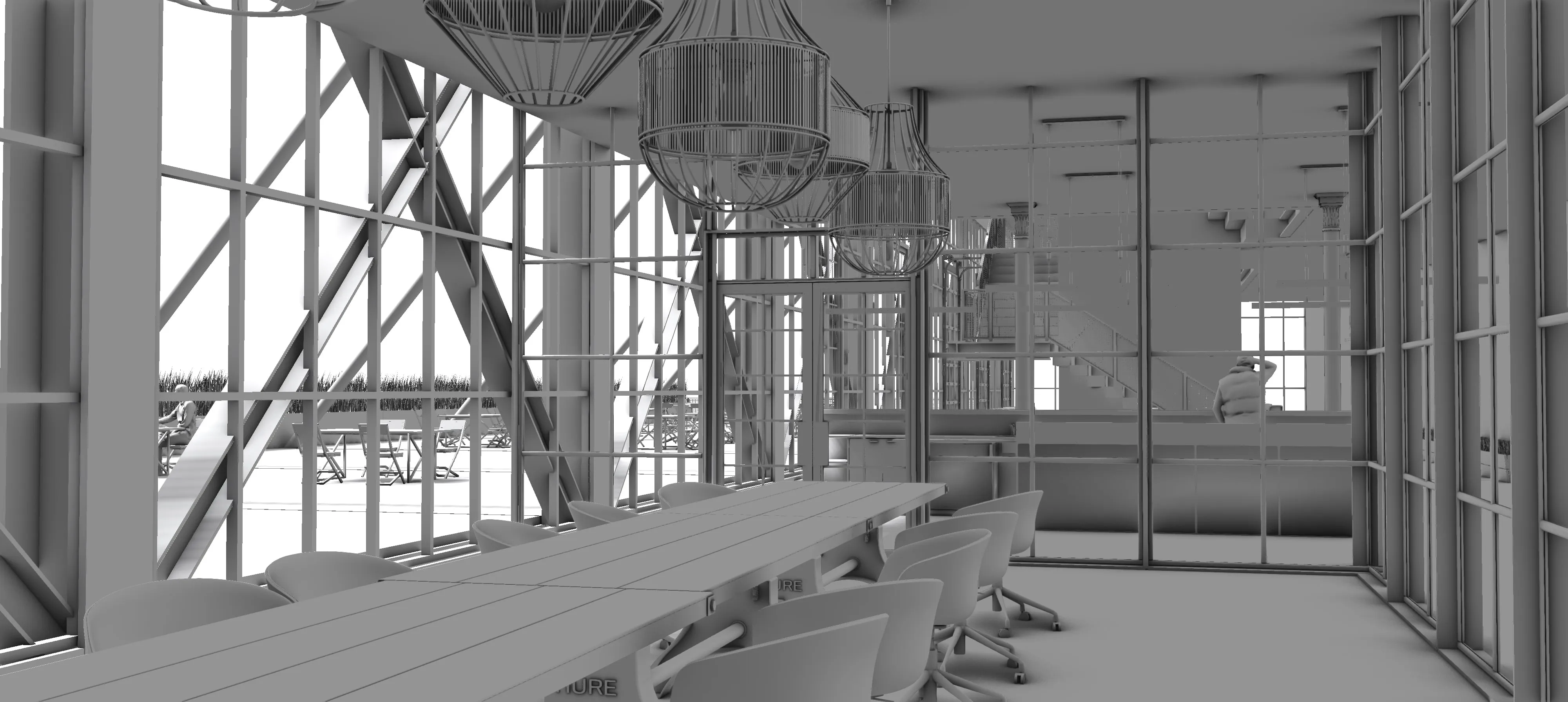 330 North Wabash Precedent Study Second Floor Conference Room View